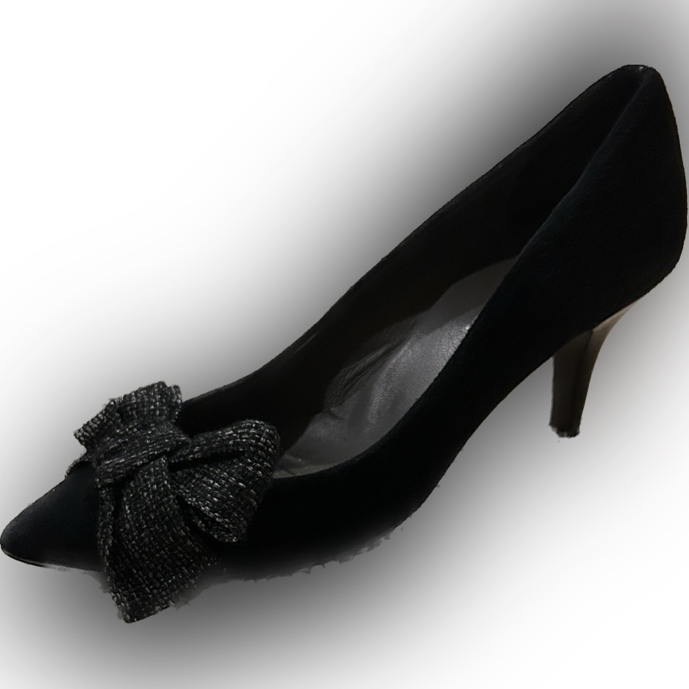 Parlanti Black Suede Pumps Size 36.5